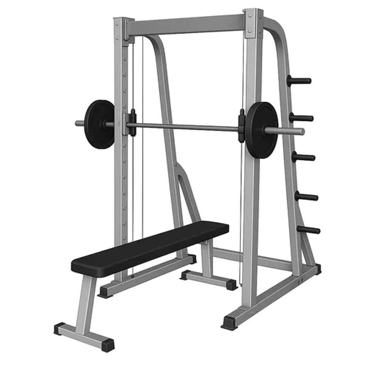 Smith Machine with Flat Bench